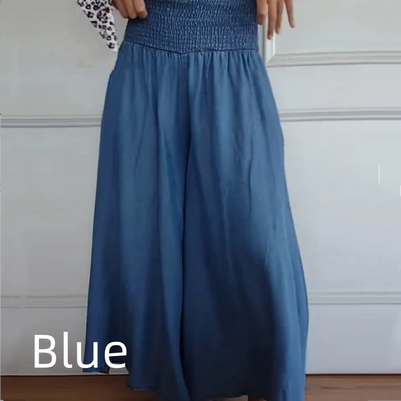 🔥Hot Sale 🔥 Women's Trendy High Waist Wide Leg Jeans with Pockets